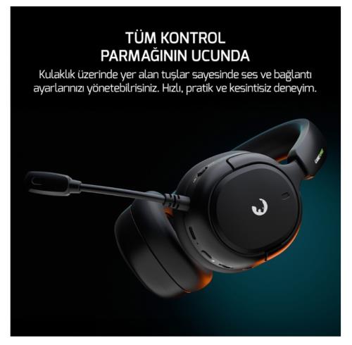 GAMEPOWER AERO ULTRA SIYAH 7.1 BT GAMING KULAKLIK